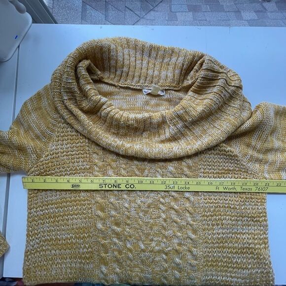 It's Our Time Cable Knit Cowl Neck Sweater - Picture 6 of 9